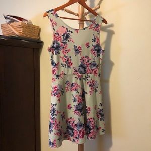 H&M Flower Print Skater Dress